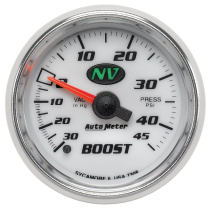 Laddtrycksmätare 52mm 30 IN HG / 45PSI (Mekanisk) NV